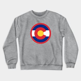 Retro Colorado State Flag // Vintage Colorado Grunge Emblem Crewneck Sweatshirt